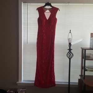 Floor length evening gown